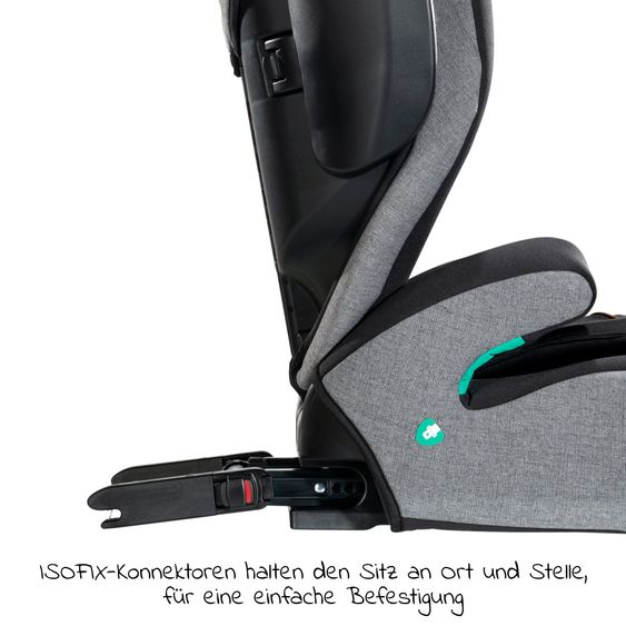 Joie Signature i-Traver i-Size child seat from 3.5 years - 12 years (100 cm - 150 cm) only 5.6 kg light incl. Isofix - Signature - Carbon