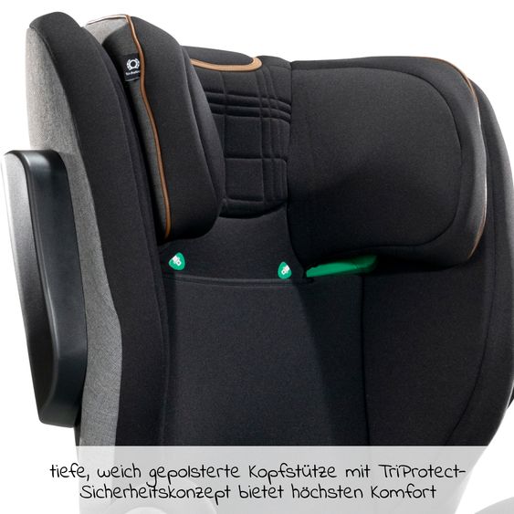 Joie Signature i-Traver i-Size child seat from 3.5 years - 12 years (100 cm - 150 cm) only 5.6 kg light incl. Isofix - Signature - Carbon