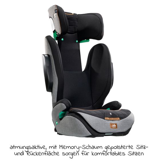 Joie Signature i-Traver i-Size child seat from 3.5 years - 12 years (100 cm - 150 cm) only 5.6 kg light incl. Isofix - Signature - Carbon