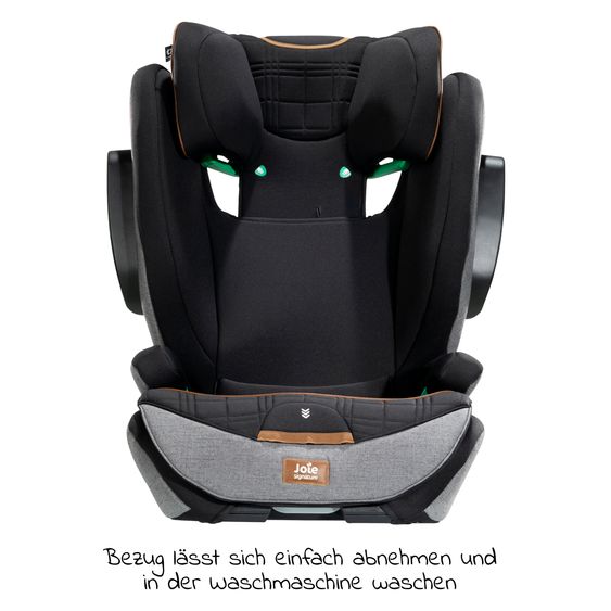 Joie Signature i-Traver i-Size child seat from 3.5 years - 12 years (100 cm - 150 cm) only 5.6 kg light incl. Isofix - Signature - Carbon