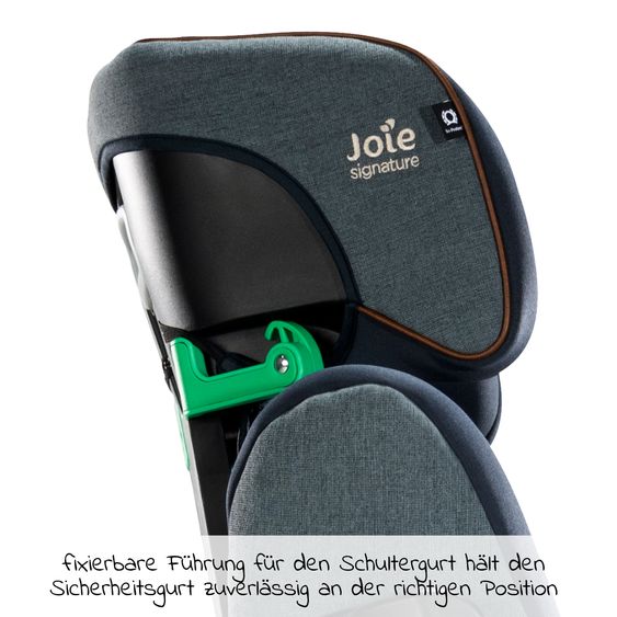 Joie Signature Kindersitz i-Traver i-Size ab 3,5 Jahre - 12 Jahre (100 cm - 150 cm) nur 5,6 kg leicht inkl. Isofix - Signature - Harbour