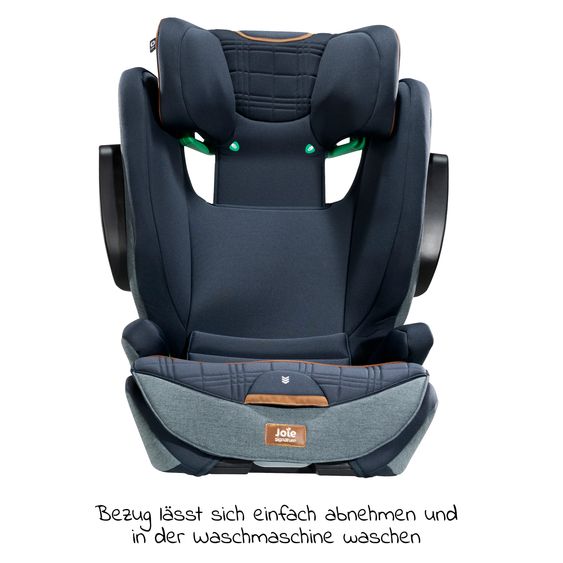 Joie Signature Kindersitz i-Traver i-Size ab 3,5 Jahre - 12 Jahre (100 cm - 150 cm) nur 5,6 kg leicht inkl. Isofix - Signature - Harbour