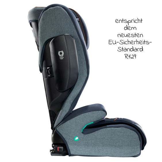 Joie Signature Kindersitz i-Traver i-Size ab 3,5 Jahre - 12 Jahre (100 cm - 150 cm) nur 5,6 kg leicht inkl. Isofix - Signature - Harbour