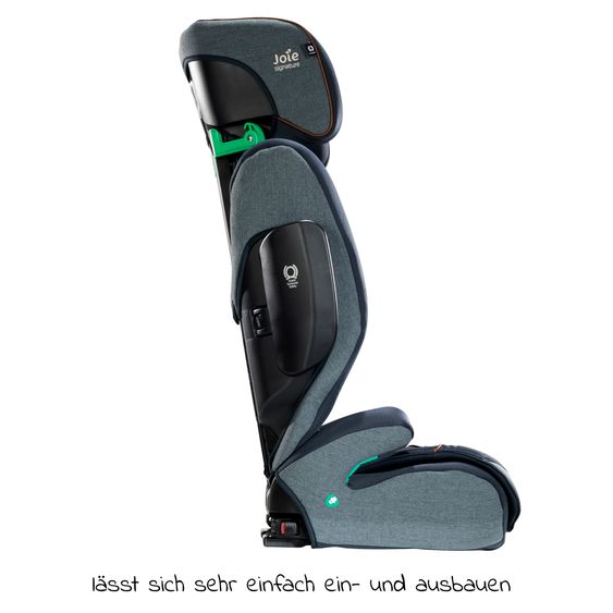 Joie Signature Kindersitz i-Traver i-Size ab 3,5 Jahre - 12 Jahre (100 cm - 150 cm) nur 5,6 kg leicht inkl. Isofix - Signature - Harbour