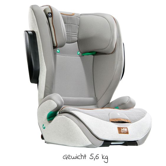 Joie Signature Seggiolino i-Traver i-Size da 3,5 anni a 12 anni (100 cm - 150 cm) leggero solo 5,6 kg con Isofix - Signature - Oyster