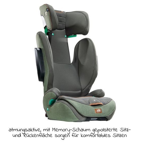 Joie Signature Kindersitz i-Traver i-Size ab 3,5 Jahre - 12 Jahre (100 cm - 150 cm) nur 5,6 kg leicht inkl. Isofix - Signature - Pine