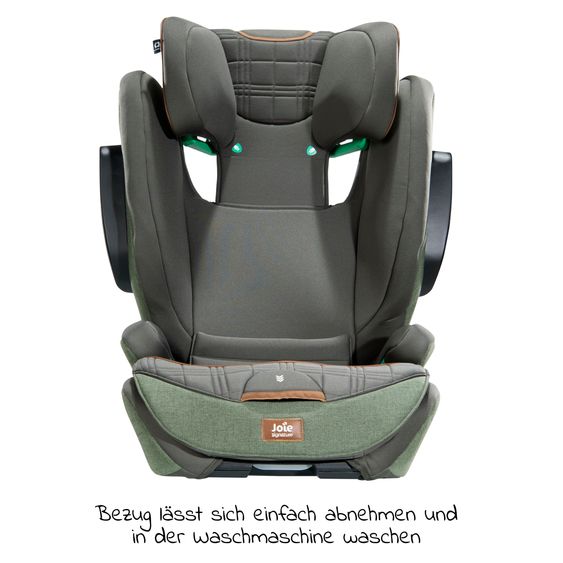 Joie Signature Kindersitz i-Traver i-Size ab 3,5 Jahre - 12 Jahre (100 cm - 150 cm) nur 5,6 kg leicht inkl. Isofix - Signature - Pine