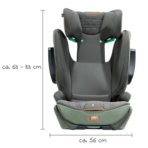 Joie Signature Kindersitz i-Traver i-Size ab 3,5 Jahre - 12 Jahre (100 cm - 150 cm) nur 5,6 kg leicht inkl. Isofix - Signature - Pine