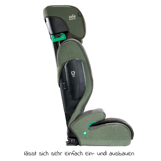 Joie Signature Kindersitz i-Traver i-Size ab 3,5 Jahre - 12 Jahre (100 cm - 150 cm) nur 5,6 kg leicht inkl. Isofix - Signature - Pine