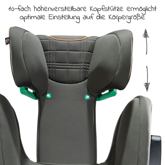 Joie Signature Kindersitz i-Traver i-Size ab 3,5 Jahre - 12 Jahre (100 cm - 150 cm) nur 5,6 kg leicht inkl. Isofix - Signature - Pine