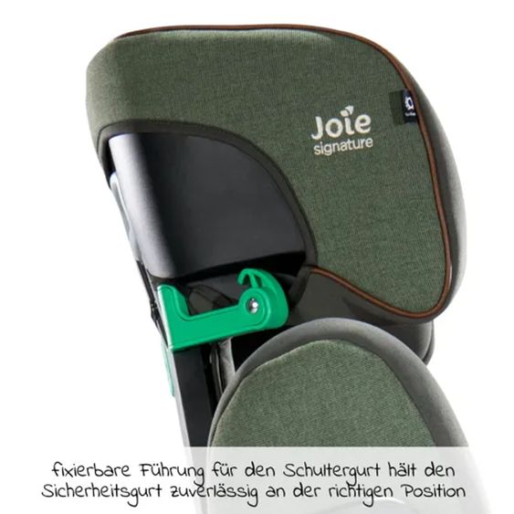 Joie Signature Child seat i-Traver with summer cover from 3.5 years-12 years (100 cm - 150 cm) only 5.6 kg light incl. Isofix - Signature - Pine