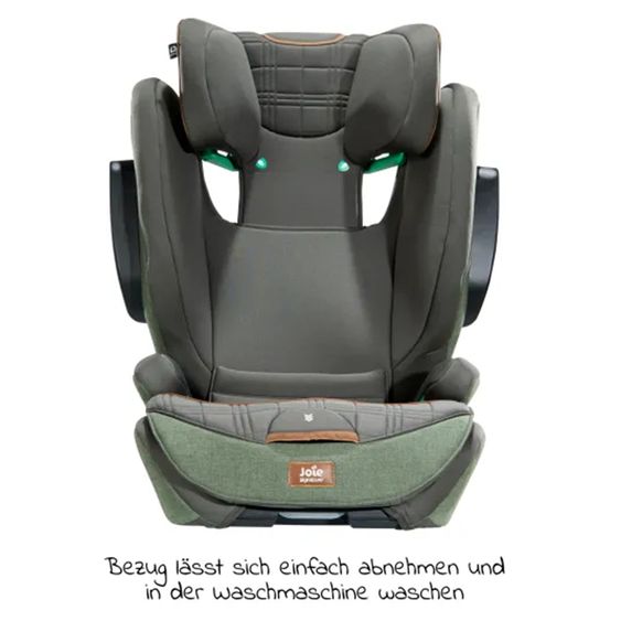 Joie Signature Child seat i-Traver with summer cover from 3.5 years-12 years (100 cm - 150 cm) only 5.6 kg light incl. Isofix - Signature - Pine