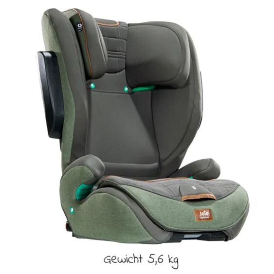 Joie Signature Child seat i-Traver with summer cover from 3.5 years-12 years (100 cm - 150 cm) only 5.6 kg light incl. Isofix - Signature - Pine