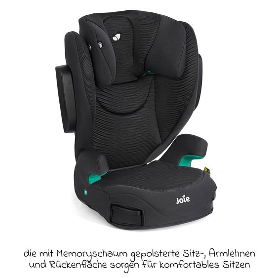 joie Kindersitz i-Trillo FX i-Size ab 3,5 Jahre -12 Jahre (100 cm -150 cm) inkl. Getränkehalter - Mercury Mesh