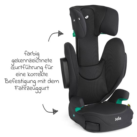 joie Kindersitz i-Trillo FX i-Size ab 3,5 Jahre -12 Jahre (100 cm -150 cm) inkl. Getränkehalter - Mercury Mesh