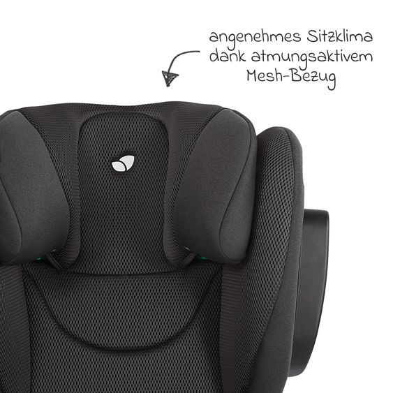 joie Kindersitz i-Trillo FX i-Size ab 3,5 Jahre -12 Jahre (100 cm -150 cm) inkl. Getränkehalter - Mercury Mesh