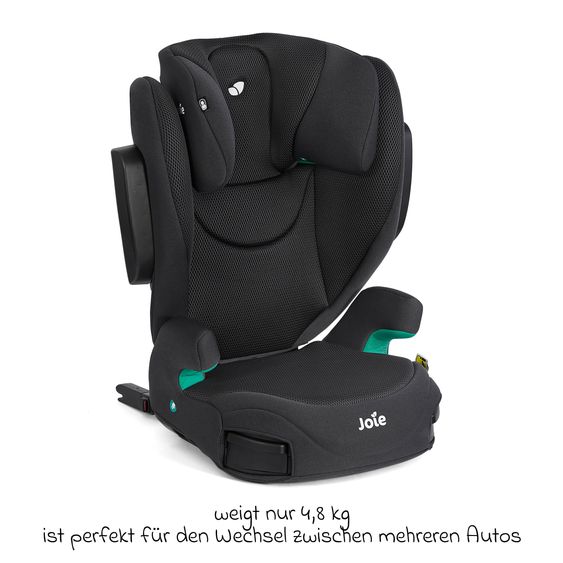 joie Kindersitz i-Trillo FX i-Size ab 3,5 Jahre -12 Jahre (100 cm -150 cm) inkl. Getränkehalter - Mercury Mesh