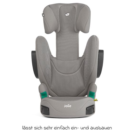 joie Kindersitz i-Trillo FX i-Size ab 3,5 Jahre -12 Jahre (100 cm -150 cm) inkl. Getränkehalter - Quartz Mesh