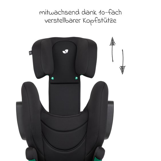 joie Kindersitz i-Trillo FX i-Size ab 3,5 Jahre - 12 Jahre (100 cm - 150 cm) inkl. Getränkehalter - Shale