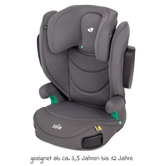 joie Kindersitz i-Trillo FX i-Size ab 3 Jahre -12 Jahre (100 cm -150 cm) inkl. Getränkehalter - Thunder