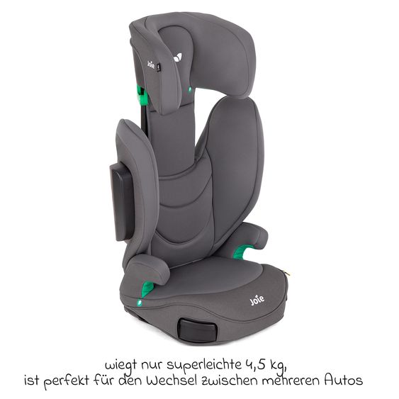 joie Child seat i-Trillo FX i-Size from 3.5 years -12 years (100 cm -150 cm) incl. cup holder - Thunder