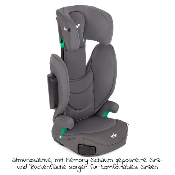 joie Child seat i-Trillo FX i-Size from 3.5 years -12 years (100 cm -150 cm) incl. cup holder - Thunder