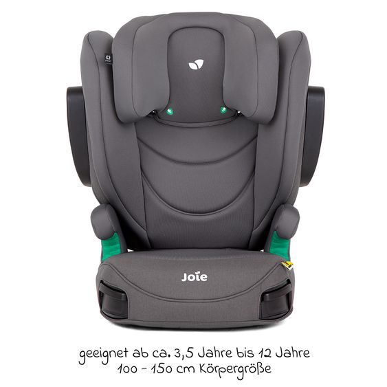 joie Kindersitz i-Trillo FX i-Size ab 3,5 Jahre - 12 Jahre (100 cm - 150 cm) inkl. Getränkehalter - Thunder