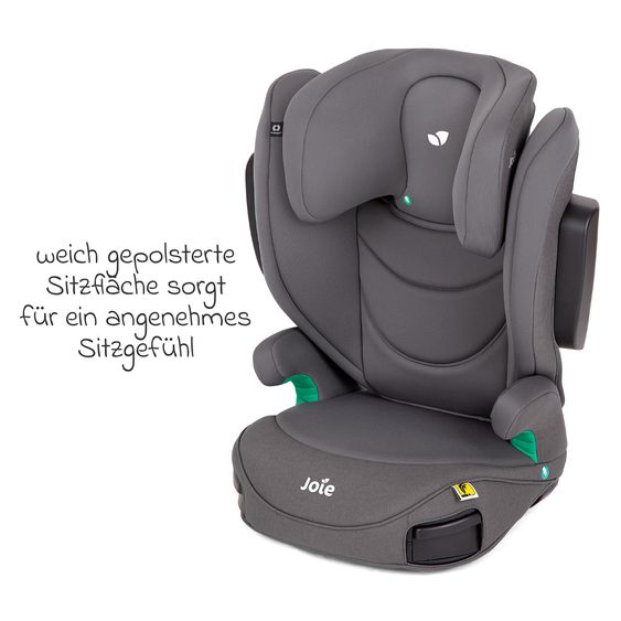 joie Kindersitz i-Trillo FX i-Size ab 3,5 Jahre - 12 Jahre (100 cm - 150 cm) inkl. Getränkehalter - Thunder