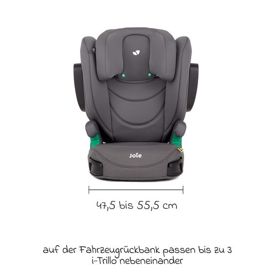 joie Kindersitz i-Trillo FX i-Size ab 3,5 Jahre - 12 Jahre (100 cm - 150 cm) inkl. Getränkehalter - Thunder