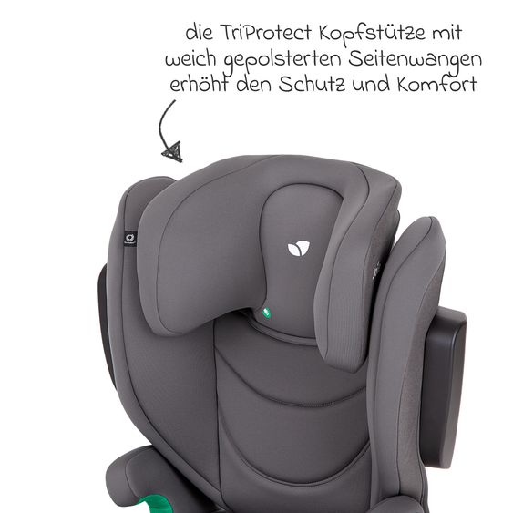 joie Kindersitz i-Trillo FX i-Size ab 3,5 Jahre - 12 Jahre (100 cm - 150 cm) inkl. Getränkehalter - Thunder