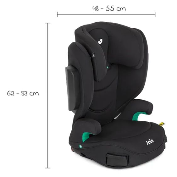 joie Kindersitz i-Trillo FX i-Size mit Sommerbezug ab 3,5 Jahre - 12 Jahre (100 cm -150 cm) inkl. Getränkehalter - Shale