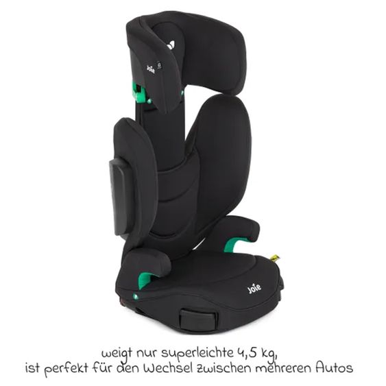 joie Kindersitz i-Trillo FX i-Size mit Sommerbezug ab 3,5 Jahre - 12 Jahre (100 cm -150 cm) inkl. Getränkehalter - Shale