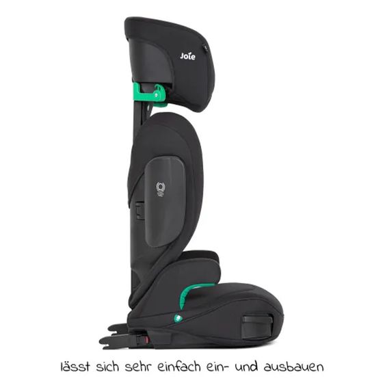 joie Kindersitz i-Trillo FX i-Size mit Sommerbezug ab 3,5 Jahre - 12 Jahre (100 cm -150 cm) inkl. Getränkehalter - Shale