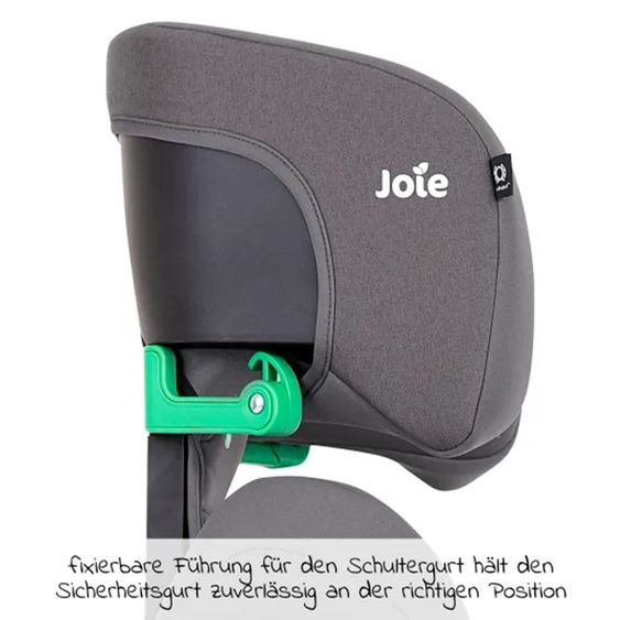 joie Kindersitz i-Trillo FX i-Size mit Sommerbezug ab 3,5 Jahre - 12 Jahre (100 cm -150 cm) inkl. Getränkehalter - Thunder
