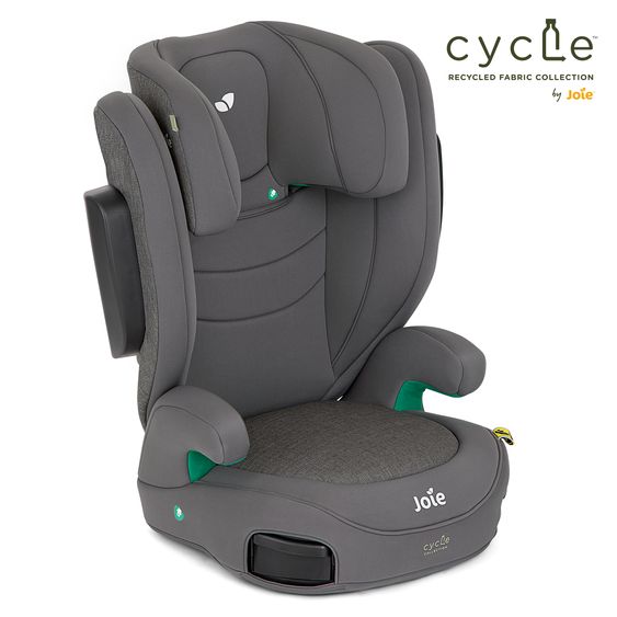 joie Kindersitz i-Trillo i-Size ab 3 Jahre - 12 Jahre (100 cm - 150 cm) inkl. Getränkehalter - Cycle Collection - Shell Gray