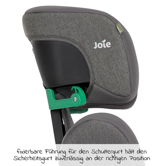 joie Kindersitz i-Trillo i-Size ab 3 Jahre - 12 Jahre (100 cm - 150 cm) inkl. Getränkehalter - Cycle Collection - Shell Gray
