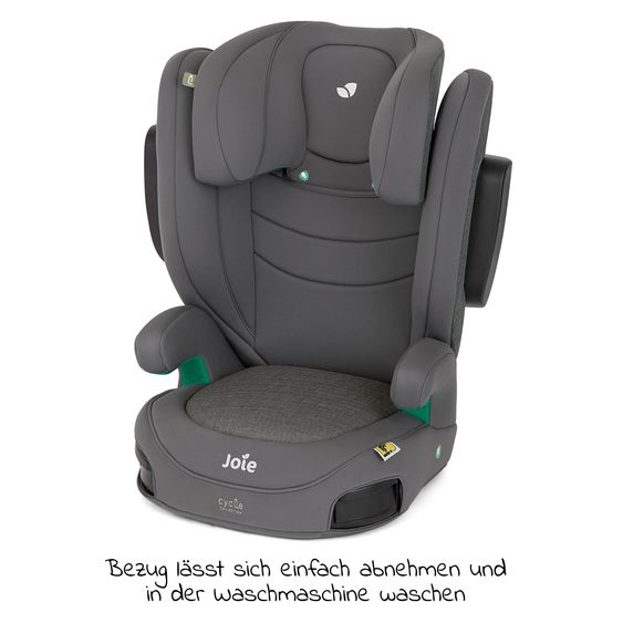 joie Kindersitz i-Trillo i-Size ab 3 Jahre - 12 Jahre (100 cm - 150 cm) inkl. Getränkehalter - Cycle Collection - Shell Gray