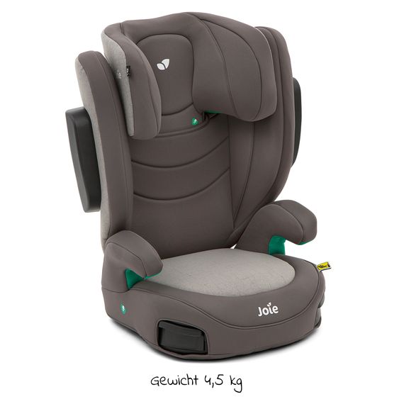 joie Kindersitz i-Trillo i-Size ab 3 Jahre-12 Jahre (100 cm-150 cm) inkl. Getränkehalter - Dark Pewter