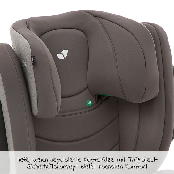joie Kindersitz i-Trillo i-Size ab 3 Jahre-12 Jahre (100 cm-150 cm) inkl. Getränkehalter - Dark Pewter