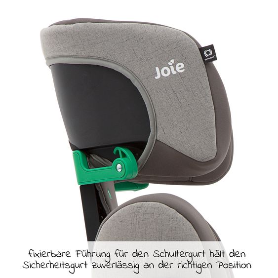 joie Kindersitz i-Trillo i-Size ab 3 Jahre-12 Jahre (100 cm-150 cm) inkl. Getränkehalter - Dark Pewter