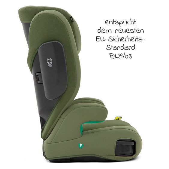joie Kindersitz i-Trillo i-Size ab 3 Jahre - 12 Jahre (100 cm-150 cm) inkl. Getränkehalter - Moss