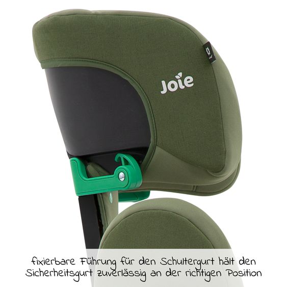 joie Kindersitz i-Trillo i-Size ab 3 Jahre - 12 Jahre (100 cm-150 cm) inkl. Getränkehalter - Moss