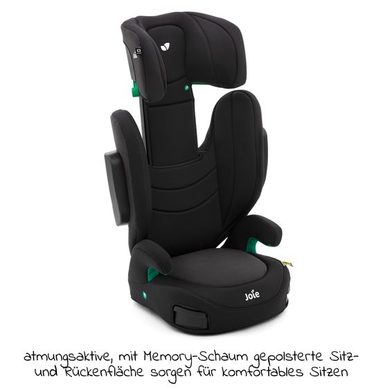 joie Kindersitz i-Trillo i-Size ab 3 Jahre-12 Jahre (100 cm-150 cm) inkl. Getränkehalter - Shale