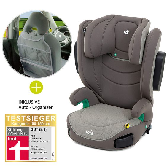 joie Child seat i-Trillo LX i-Size from 3 years - 12 years (100-150 cm) incl. Car - Organizer - Dark Pewter