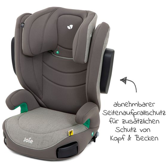 joie Child seat i-Trillo LX i-Size from 3 years - 12 years (100-150 cm) incl. Car - Organizer - Dark Pewter