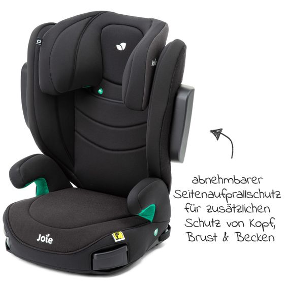 joie Kindersitz i-Trillo LX i-Size ab 4 Jahre - 12 Jahre (100-150 cm) inkl. Auto - Organizer - Shale