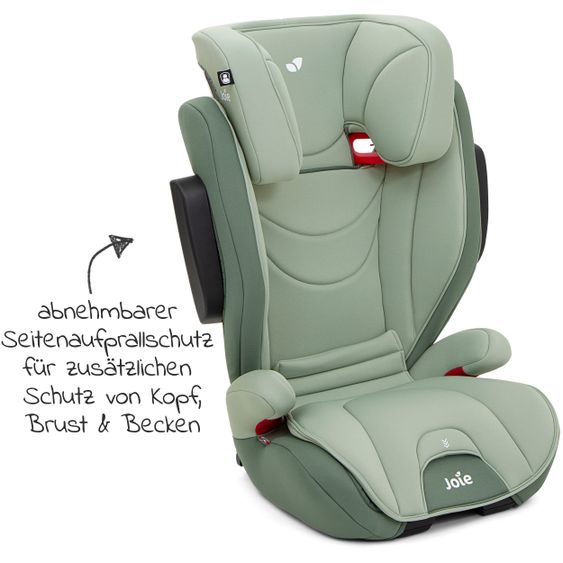 joie Kindersitz Traver Gruppe 2/3 - ab 3 Jahre - 12 Jahre (15 -36 kg) mit Isofix inkl. Auto - Organizer - Laurel