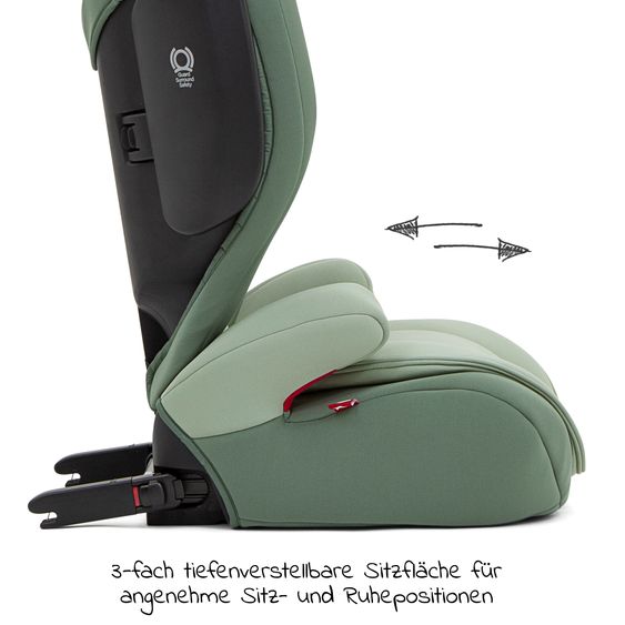 joie Kindersitz Traver Shield Gruppe 1/2/3 - ab 12 Monate - 12 Jahre (9-36 kg) mit Isofix - Laurel