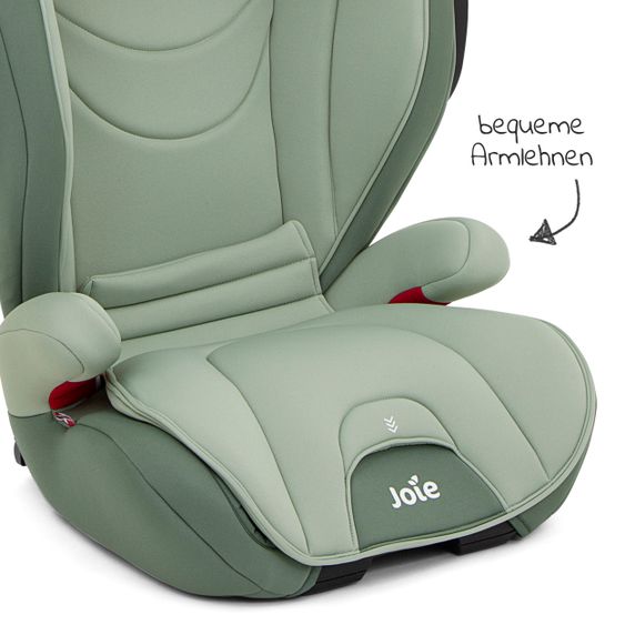 joie Kindersitz Traver Shield Gruppe 1/2/3 - ab 12 Monate - 12 Jahre (9-36 kg) mit Isofix inkl. Auto - Organizer - Laurel
