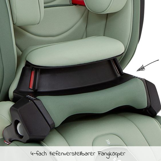 joie Kindersitz Traver Shield Gruppe 1/2/3 - ab 12 Monate - 12 Jahre (9-36 kg) mit Isofix inkl. Auto - Organizer - Laurel